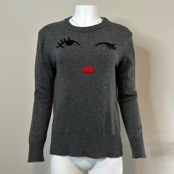 Kate Spade x Broome Street | Wool Blend Winking Eye Sweater | Size S - Picture 14 of 14